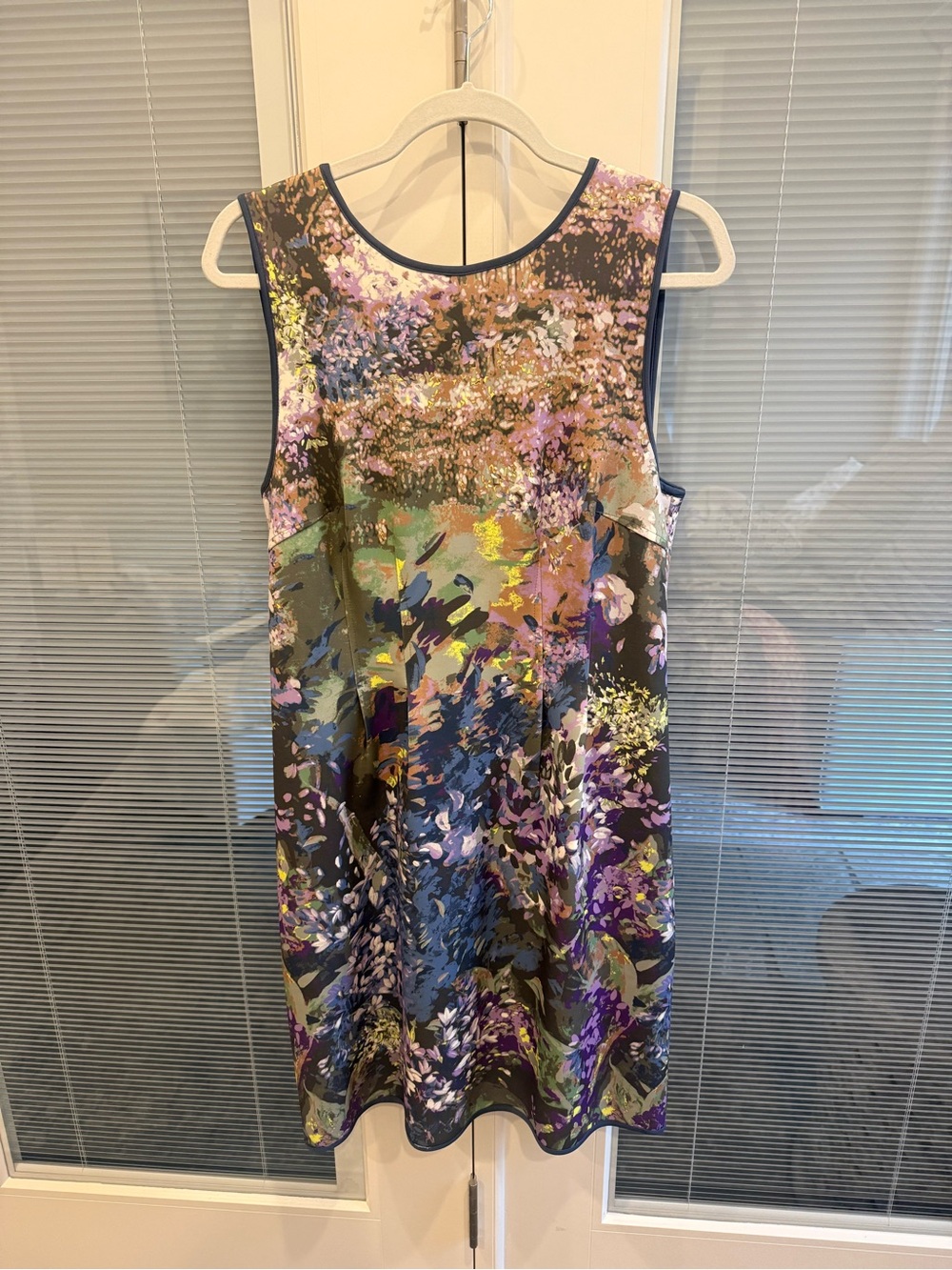White House Black Market Multicolor Floral Sleeveless Mini Dress